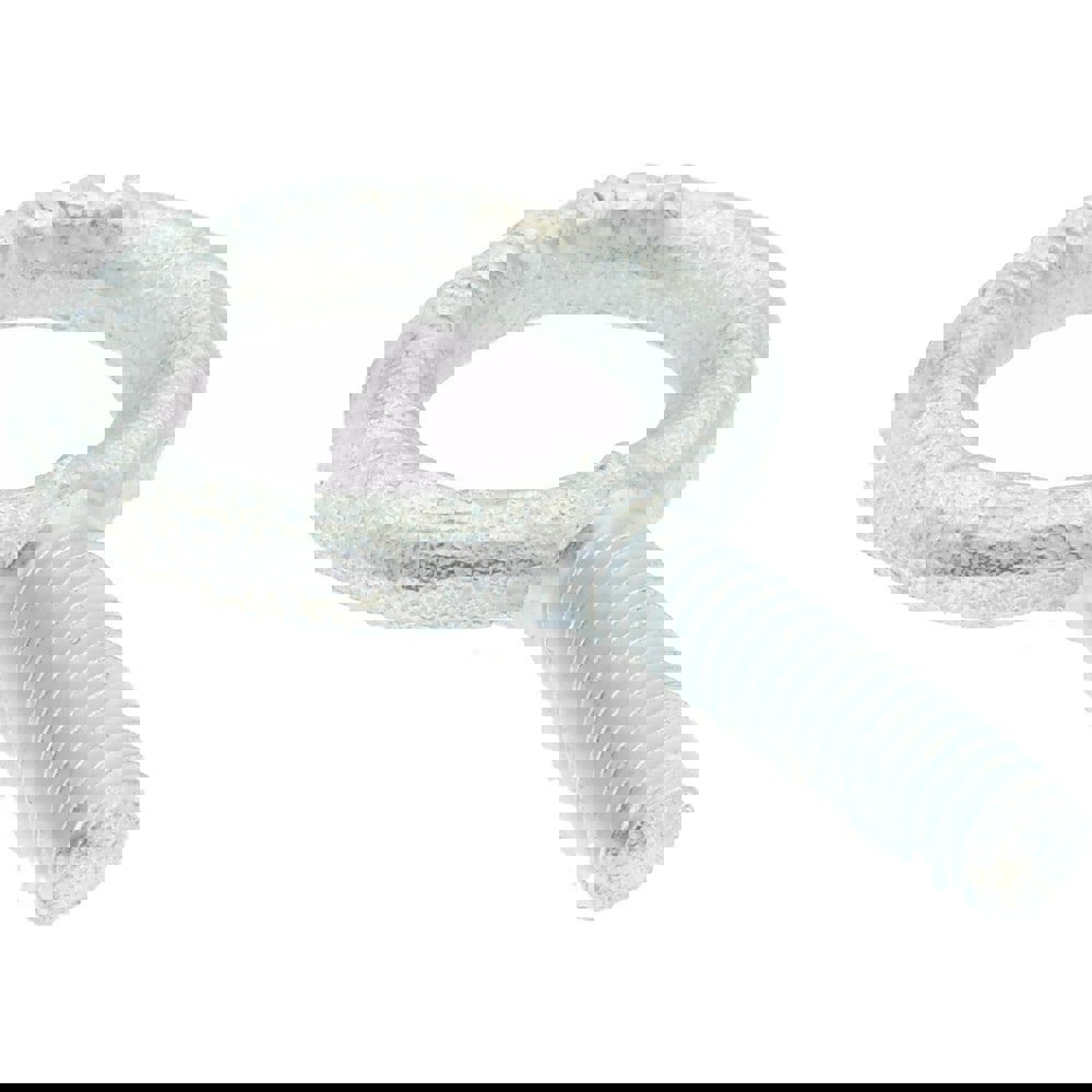 Fixed Lifting Eye Bolt: Without Shoulder, 500 lb Capacity, 1/4-20 Thread, Grade C-1035 Forged Steel